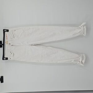 Alice + Olivia Amazing High Rise Tie Pants Jeans Vintage Sugar Color Size 26